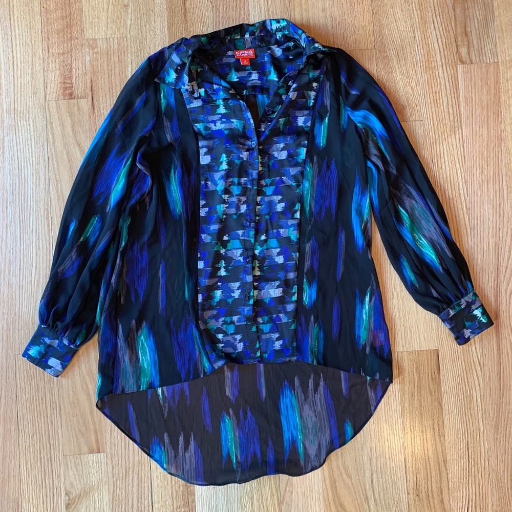 Kirna Zabete at Target Abstract Print Button Down